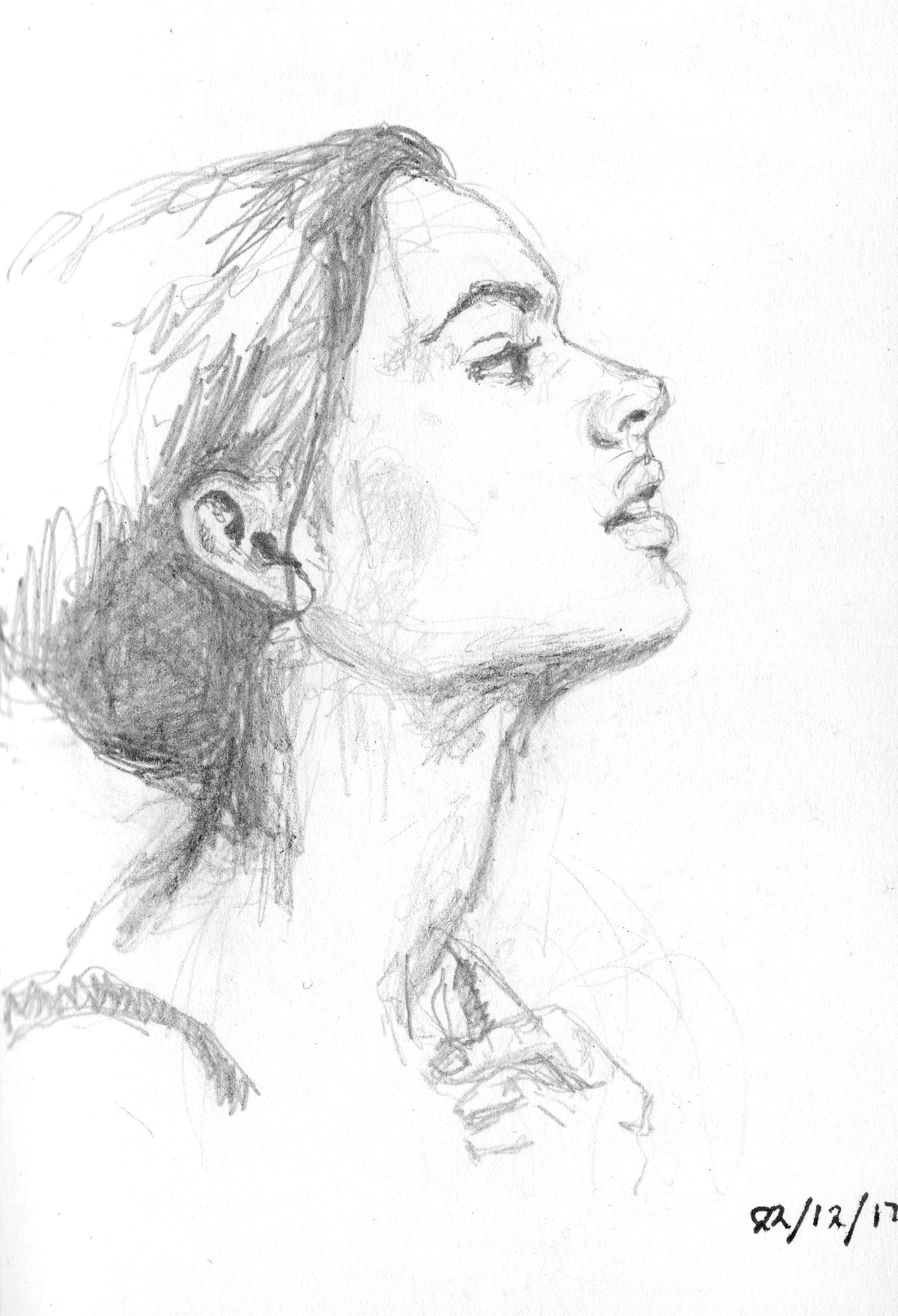sketch of female